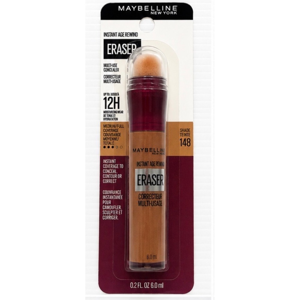 Maybelline Instant Age Rewind Eraser Concealer 148 Hazelnut 0.2oz New NIP